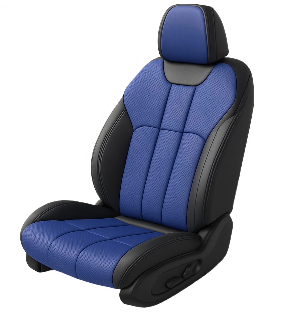 Blue Seat Covers - Genuine Leather - Image 3
