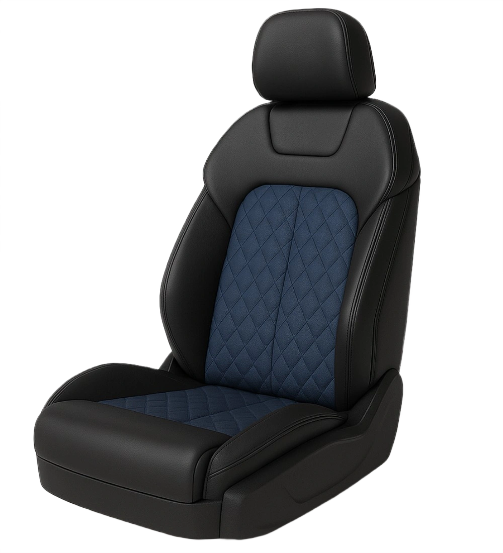 Blue Seat Covers - Genuine Leather - Image 4