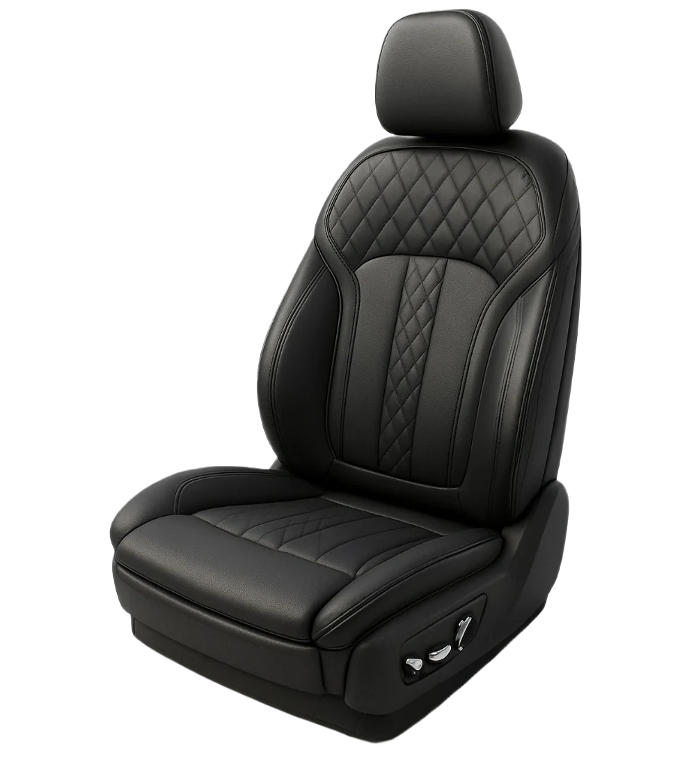 Black Seat Covers - Genuine Leather - Image 8