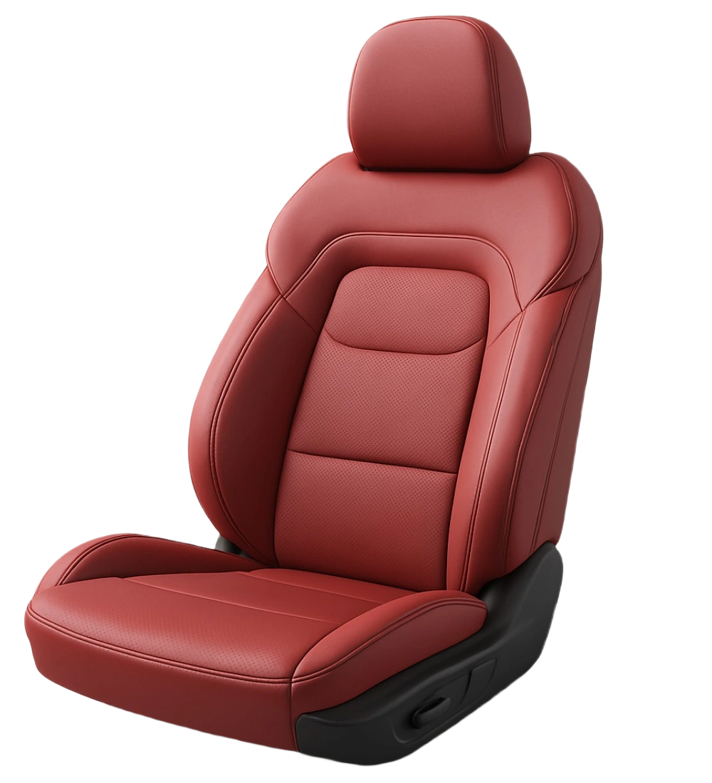 Burgundy Seat Covers - Genuine Leather - Image 4