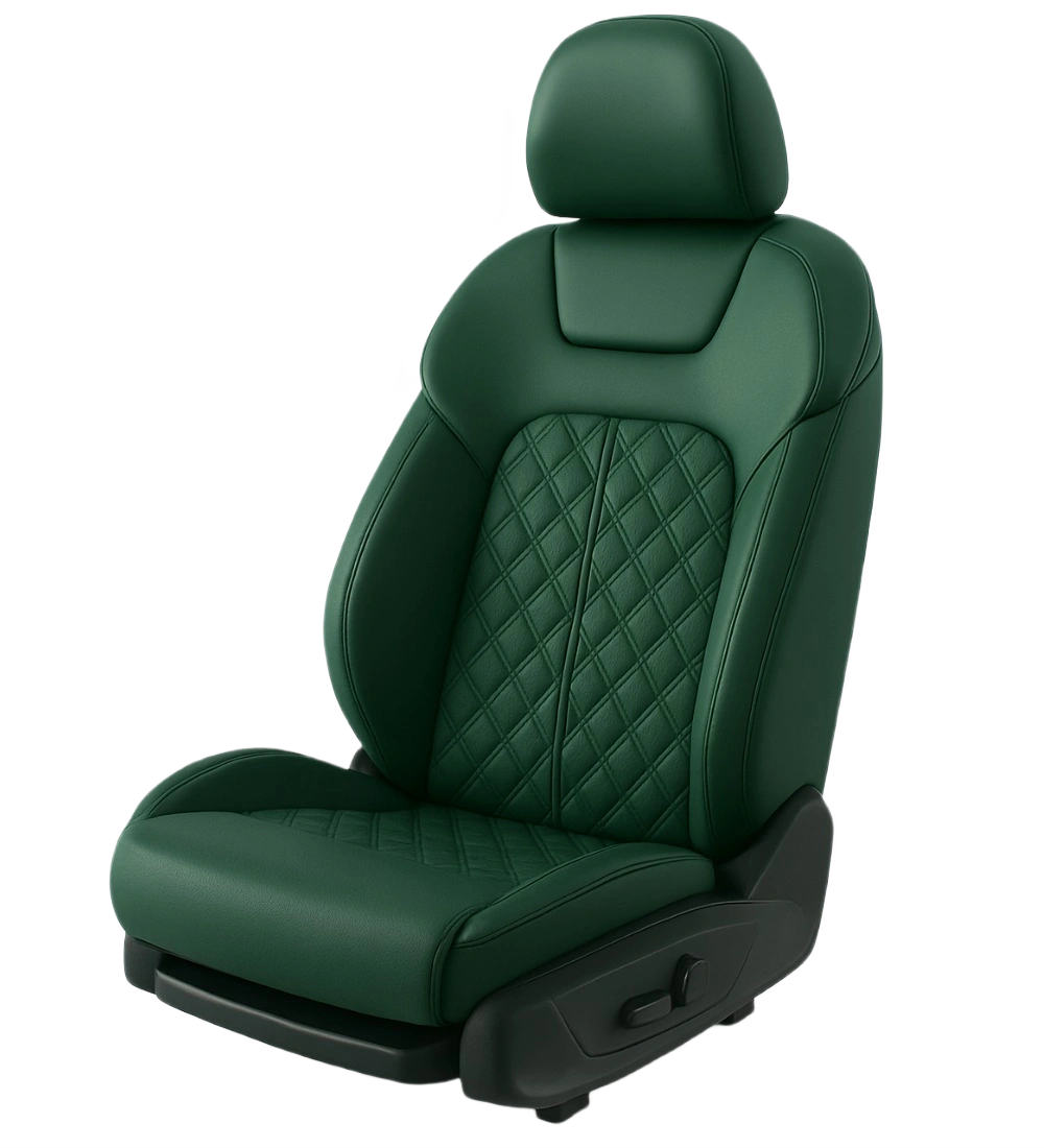 Green Seat Covers - Genuine Leather