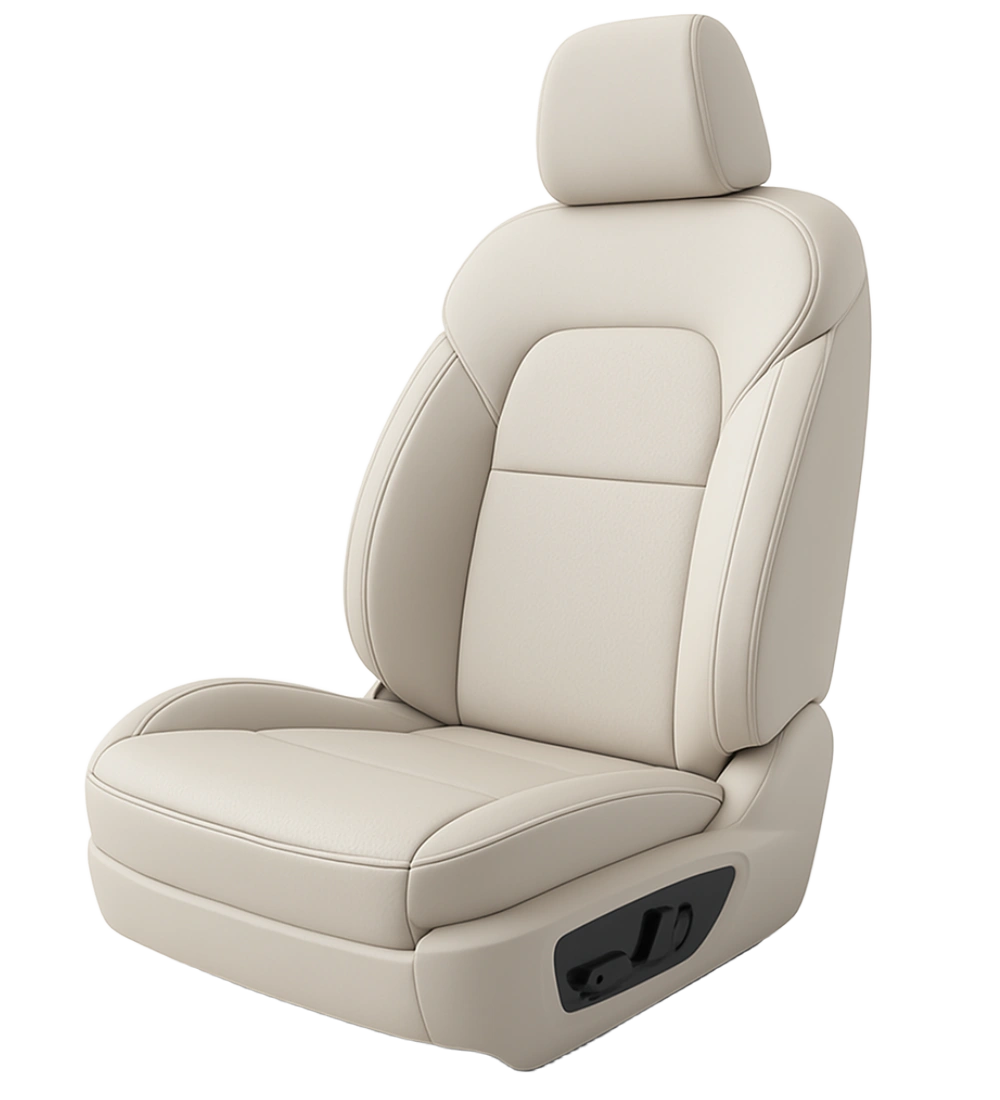 Alternative view of Off-White Seat Covers - Genuine Leather