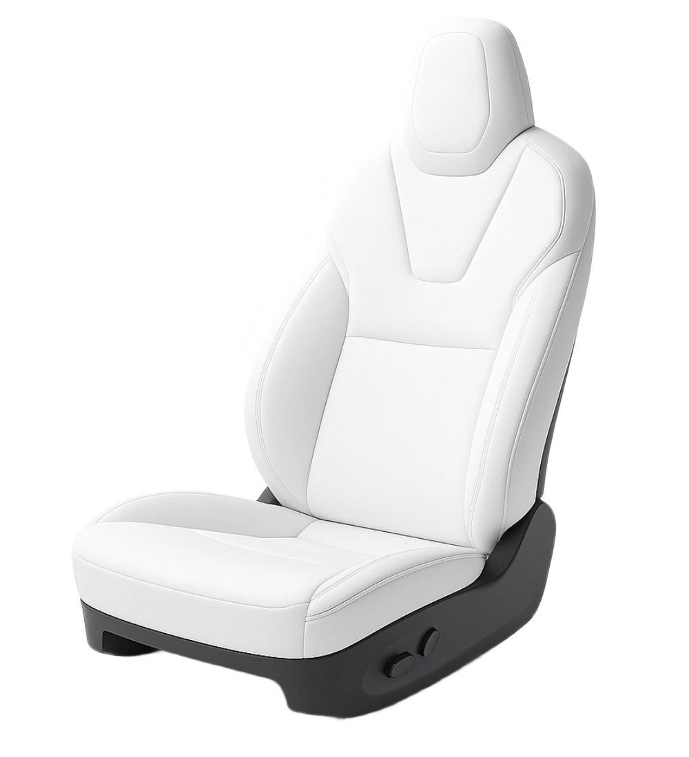 White Seat Covers - Genuine Leather