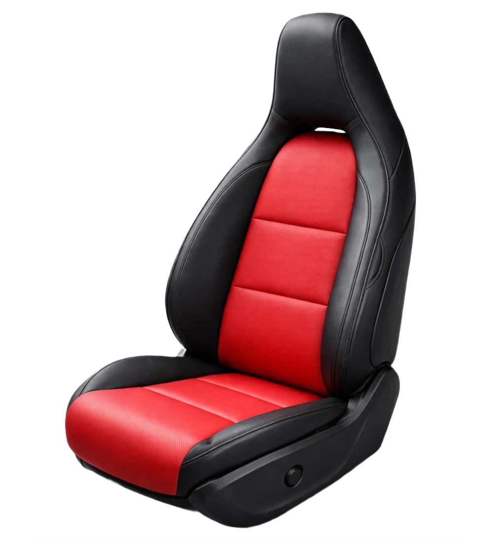 Toyota Tacoma (2024+) Custom Red Genuine Leather Seat Covers - RD-13